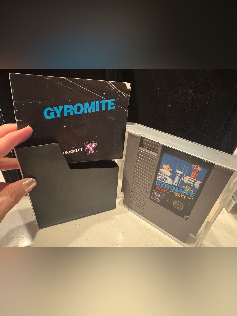 Nintendo Gyromite NES Game Cartridge w/Manual/Sleeve/Case - 5 screw - Authentic